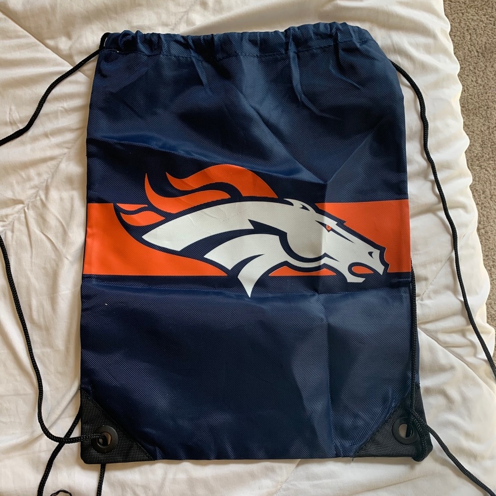 Broncos drawstring bag